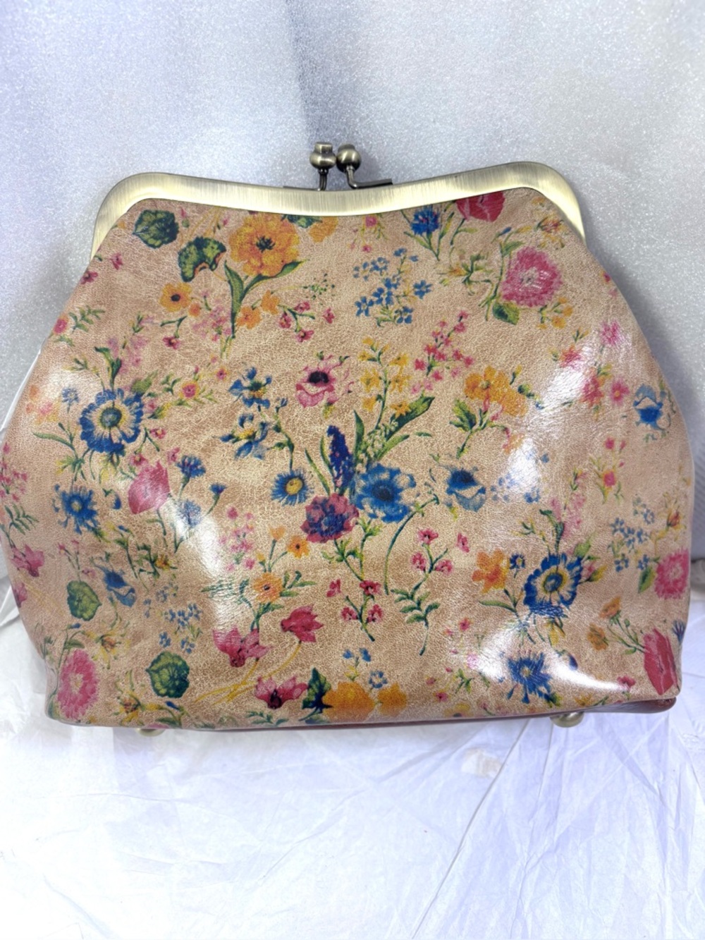 Patricia Nash Laureana Leather Sm Frame Satchel. Prairie Print. - Picture 3 of 9